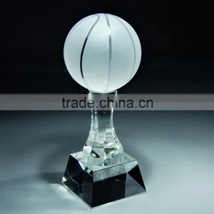 Crystal Glass Basketball Trophy Cup Sports Souvenir thumbnail-1