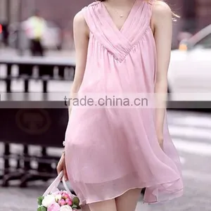 D73014h 2016 Summer Europe Fashion Maternity Dress Wholesale Maternity Clothes Chiffon Maternity Wear thumbnail-3