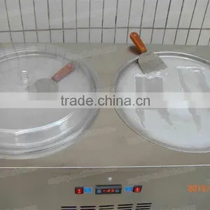 Frying Ice Pan Machine/High Quality Stainless Steel 2 Pan Durable Fry Ice Cream Machine thumbnail-5