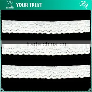 Width 1.3 Centimeter Trimming For Underwear White Stretch Elastic Lace thumbnail-1