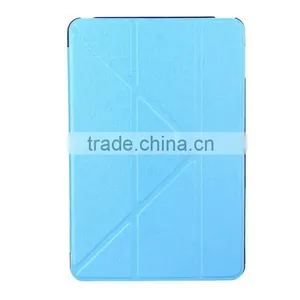 Silk Pattern Bling PU Leather Transformer Foldable Cover For IPad Mini 4 thumbnail-2