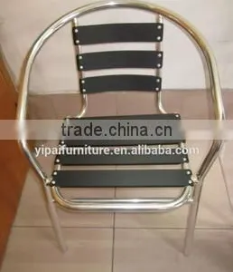 0503 Low Price Good Quality Ourdoor Garden Dining Aluminum Stacking Chair YC001 thumbnail-5