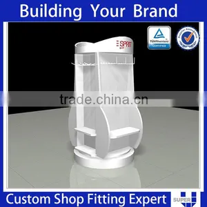 Tailor Made White Painted Simple Style Rotating Wood Toy Shelf thumbnail-2