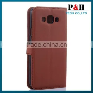 Shenzhen Manufacturer Leather Flip Case for Samsung Galaxy e7 thumbnail-5