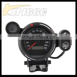 Hot Sell Universal 3.75" Auto Speed Gauge, Black Racing Car Speedmeter Gauge thumbnail-1