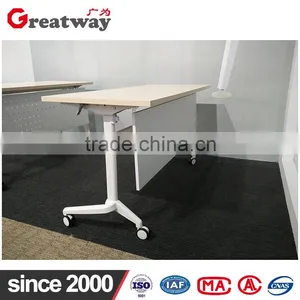 Popular White Powder Coating Folding Steel Table Frame for Meeting Folding Table thumbnail-1