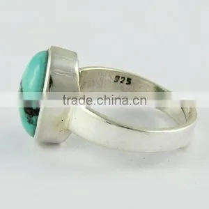 Royston !! Turquoise 925 Sterling Silver Ring, Gemstone Silver Jewellery, Silver Jewellery thumbnail-4