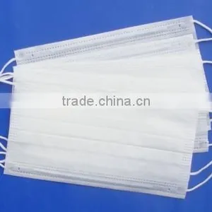 White Green Disposable Face Mask thumbnail-2