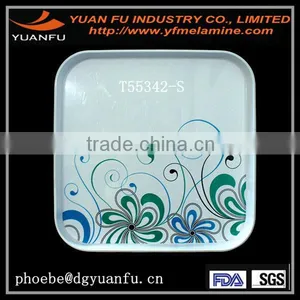 Square Clear Plastic Tray Lunch Tray thumbnail-1