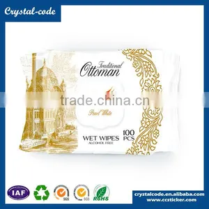 Customized Printed Self Adhesive Double Side Strong Adhesive Wet Wipes Label thumbnail-5