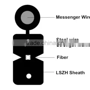 1 Core 4 Core G657 Fiber Ftth Drop Cable Price thumbnail-2