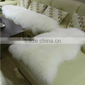 New Design Fashionable 100% Wool Sheared Sheep Fur Skin Rugs/blanket110*60cm thumbnail-1
