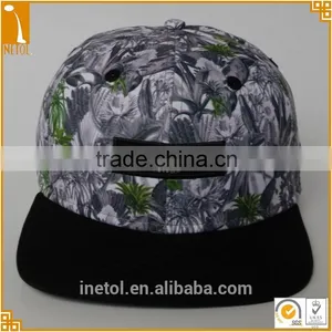 2016 New Fashion Embroidery Custom Blank Flat Brim Snapback Cap Wholesale thumbnail-1