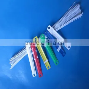 2015 Hot Sale Stationery Plastic Fastener, Clips and Fastener for Folders thumbnail-1