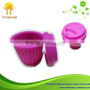 2015 Creative Water Cups Take Away Portable Fashion Silicone Coffee Cup thumbnail-1