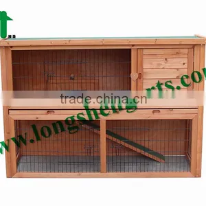 Double Decker Wooden Rabbit House thumbnail-1