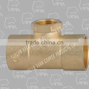 260-59 Cw614n Brass Fittings (BRASS FEMALE SWEAT TEE (C X C X F) COPPER.) thumbnail-1