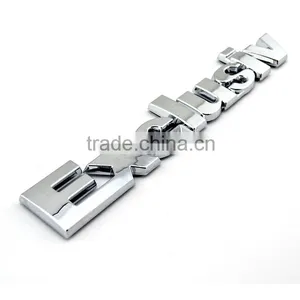 Wholesale Chrome Abs 3D Letters Car Enamel Pin Badge thumbnail-3