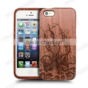 Wood Bamboo Cover Custom Cell Phone Case for Iphone 6s Case. thumbnail-1