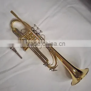 Professinal Trumpet Gold Lacquered Finish Musical Instruments thumbnail-1