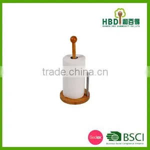 High Quality Bamboo Kitchen Roll Holder, Bamboo Paper Towel Holder, Paper Roll Holder for Sale thumbnail-3