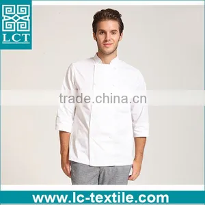 Wholesale in Stock Long Sleeves White Color Kitchen Chef Workwear for Australia thumbnail-2