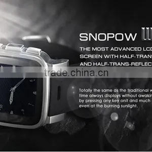 IP68 Rugged Waterproof Smartwatch Phone1.6 Inch Screen SNOPOW W1 2015 New Fashion Bluetooth Android Smart Watch Phone thumbnail-6