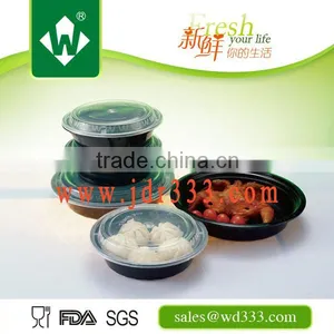 2015 New Round Black PP Eco-friendly Lunch Box thumbnail-1