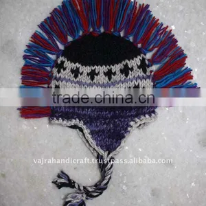 Knitted Children Mohawk Hat thumbnail-1