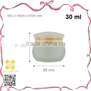 5ml Cute Navy Blue Cap Empty Matte Glass Jar for Skin Care thumbnail-4