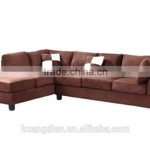 Foshan Custom Made Wooden Funiture Modern Velvet Fabric Living Room Sofa thumbnail-1