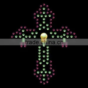 T14050018 Wholesale Cross Hot Fix Rhinestone Motif thumbnail-1