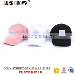 5 Panel Design Your Own Cap Woven Label Logo Baseball Cap thumbnail-3