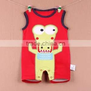 Sleeveless Leotard Boxer Romper Kaidang Siamese Vest Summer Climbing Clothing 0-2 Years thumbnail-2