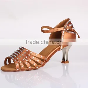 Crystal Latin Dance Shoes Salsa Shoes Open Toe Woman Tango Shoes S-7175 thumbnail-2