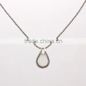 Sterling Silver Crystal Necklace Jewelry Accept OEM&ODM Supplier thumbnail-5