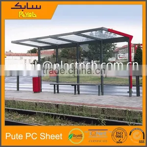 Bus Stop Awning Awning Roof Top Tent Poly Carbonate pc Sunshine Board Price of Polycarbonate in Kerala thumbnail-1