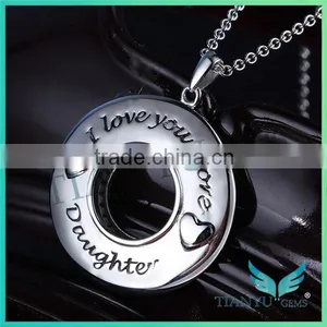 925 Sterling Silver Round Pendants Charms Necklace Jewelry thumbnail-2