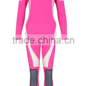 (Hot Selling)Women's Long Sleeve Pink Colour Neoprene WetSuits thumbnail-1