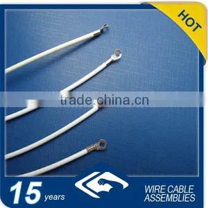 White PVC Coated Cable With Terminals thumbnail-1