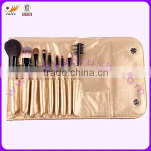 9 Pcs Cosmetic Brush Set With Natural Hair and Synthetic Hair thumbnail-1