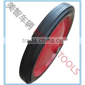 14/16 Inch 1.75'' Width Solid Rubber Wheel thumbnail-1