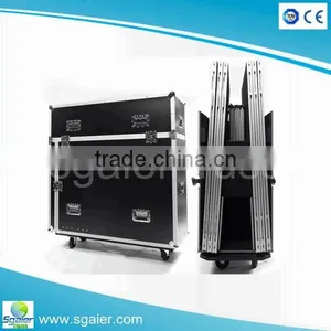 Wholesale Portable Aluminum Cosmetic Flight Box Case With Wheel thumbnail-2