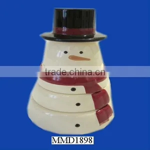 2013 New Stackable Wholesale Custom Snowman Shaped Measuring Cup thumbnail-1