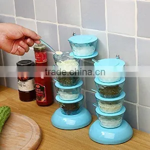 Acrylic Seasoning Box - Storage Container Condiment Jars thumbnail-6