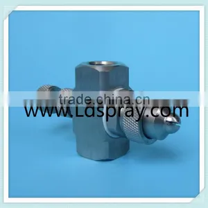 Liquid and Air Internal Mixing Flat Fan Spraying Atomizing Nozzles thumbnail-4