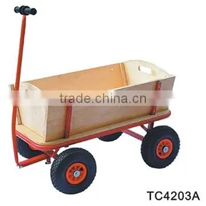Tool Cart TC4203A,Wooden Trailer With Flexible Front &amp thumbnail-1