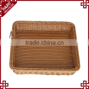 Eco-friendly Rattan Fruit Baskets for Supermarket Display Rack thumbnail-2