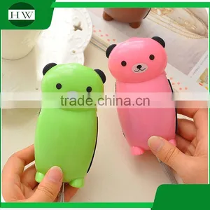 Cartoon Bear Animal Mini Portable Plastic Hand Crank Pressing Led Torch Flashlight With Rope thumbnail-4