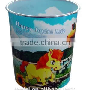 Decorative Office Trash Cans With Colored Coating thumbnail-1